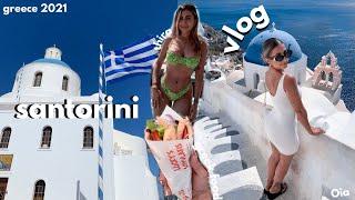 santorini vlog  2021// what i ate in santorini as a vegan