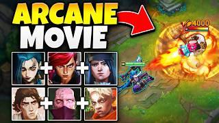 TRYING EVERY CHAMPION FROM ARCANE! (LEAGUE OF LEGENDS)