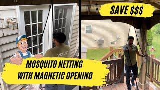 Yardistry Gazebo Professional Mosquito Netting DIY #yardistrygazebo #backyarddiscovery