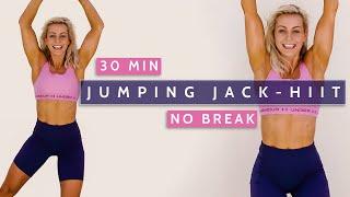 30 MIN JUMPING JACK HIIT | No Break | Super Sweaty | Max Calorie Killer | Fun | No Equipment |