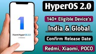 HyperOS 2.0 India & Global 140+ Eligible Official Device's Update Confirm/Release Date & Check Name