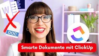 ClickUp Docs - Tutorial und Beispiele I Schneller und einfacher als Google Doc und Word!