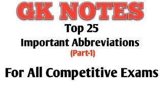 Abbreviation part 1 in Assamese/English! For all competitive Exams. Abbreviation list G.K.