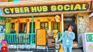 Cyberhub Social Cafe | Gurgaon Bike trip  | Cyber city