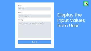 An Easy Way to Displaying User Input in Your Next Project