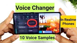 Voice Changer in Realme Phone with 10 voice samples