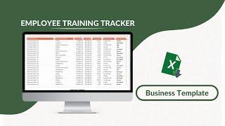 Employee Training Tracker Excel Template