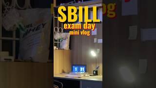 SBILL exam day mini vlog #vlog #allaboutcsexecutive #minivlog  | cs executive dec-2024 (CAFM)