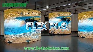 LEDSOLUTION P1.86 Cylinder LED Display (Flexible LED tiles)