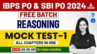 IBPS PO & SBI PO 2024 | Reasoning Mock Test 2 (All chapters in One) | By Sona Sharma