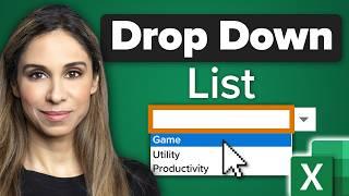 Create SMART Drop Down Lists in Excel (with Data Validation)