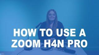 How To use a zoom H4n with external microphone