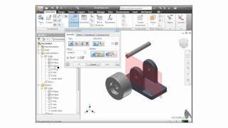 Autodesk Inventor Training Tutorial - Assembly Mate Constraint