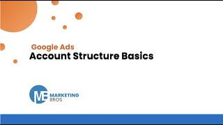 Google Search Ads Account Structure Basics | Marketing Bros