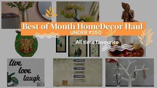 Best of the Month Home Decor under ₹250  Affordable And Beautiful Amazon Haul ft @Artment. ​⁠