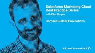 Contact Builder Populations in Salesforce Marketing Cloud