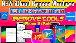  iCloud Bypass Windows Sim/Signal iOS 17/16/15 | Activation Lock to owner iPhone/iPad iRemove Tools