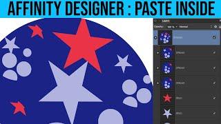 How To Paste Inside Shapes In Affinity Designer Tutorial | Graphicxtras