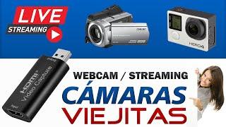  Webcam y Video Streaming con cámaras viejitas  Capturadora de video USB  Súper fácil