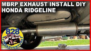 MBRP exhaust Honda Ridgeline install DIY and test drive