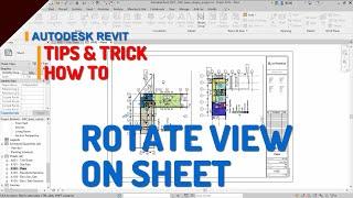 AutoDesk Revit How To Rotate View On Sheet