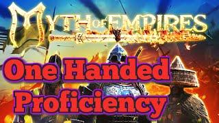 Myth of Empires how to level up one-handed skill fast