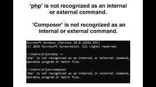 Composer, php is not recognized as an internal or external command