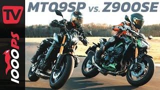 900er Japan Showdown! Yamaha MT-09 SP vs. Kawasaki Z900 SE