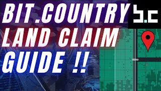 BitCountry Kaosland Metaverse Land Claim Tutorial ! 