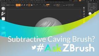 #AskZBrush: “How can I create a brush that will do subtractive carving?”