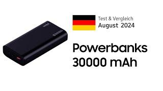 TOP–7. Die besten Powerbanks 30000 mAh. Test & Vergleich 2024 | Deutsch