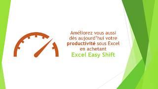 Déplacez des cellules en un clic avec Excel Easy Shift !