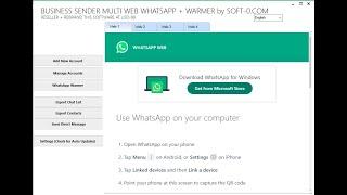 BUSINESS SENDER MULTI WEB WHATSAPP plus WARMER