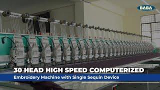 BABA 30 Head High Speed Computerized Embroidery Machine