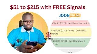 How To Grow A Small Quotex Account FAST! $51 to $215 With Free Signals