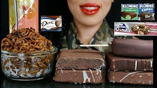 Black Bean Noodles, Oreo, Dove, mint chocolate chip, donuts ice cream bars | CRUNCHY EATING SOUNDS