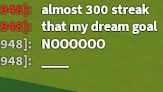 i ruined their 300 winstreak... (sorry)