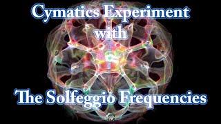 CYMATICS-CIMATICA-CYMATIC: Experiment 16 with The Solfeggio Frequencies (432 Hz)
