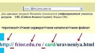 Информационные ресурсы и сервисы Интернета (часть1 )