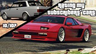 GTA 5: Rating My Subscribers' Cars | Rate My Ride GTA 5 #1