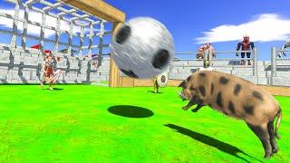 3v3 SOCCER | MAMMALS VS ANCIENTS PLAY FOOTBALL ARBS Animal Revolt Battle Simulator