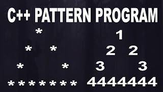 Hollow Pyramid Shape Pattern in C++ || Pyramid Shape Pattern Program in C++