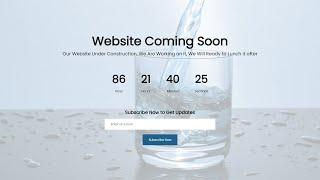 How to Make a Coming Soon Website Using HTML CSS and JavaScript