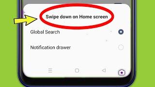 Realme | Swipe Down on Home Screen | Global search & Notifications drawer Realme C35