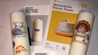 New Hiipoo Waterslide Decal Paper vs Sunnyscopa -- Which Brand Works Better? Let's Find Out!