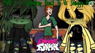 FNAF 1 + Springtrap React To Friday Night Funkin' Vs Shaggy Mod || Gacha Club