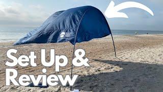 The Best Beach Shade? Original Beach Shade Cordless Set Up and Review!