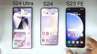 Samsung S24 Ultra vs S24 vs S23 FE | SPEED TEST