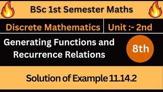 Solution of Example || Recurrence Relation || Discrete Mathematics || Lec 08 || in hindi