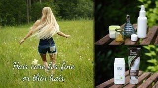 Hair care for fine and thin hair | long hair naturally - english video!